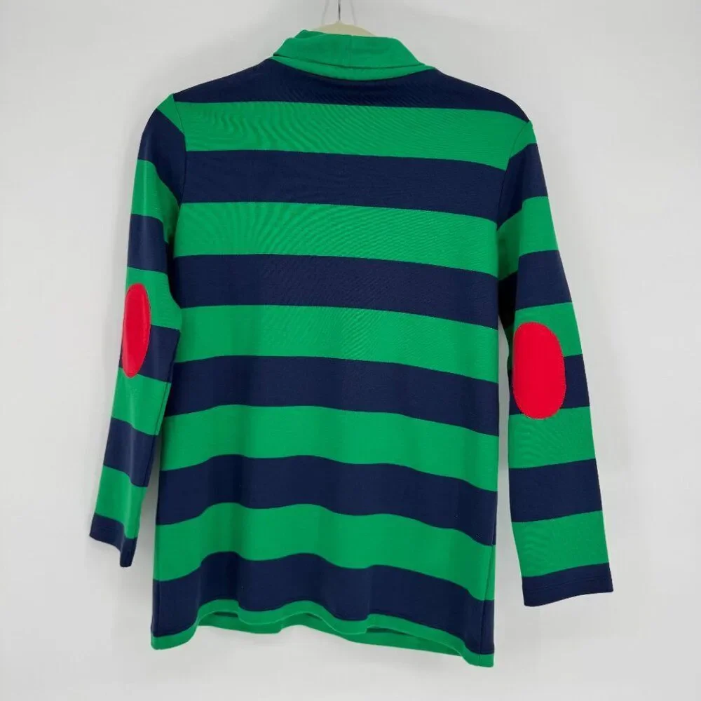 The Beaufort Bonnet Co NWT Tenley Tunic Green Blue Stripes Turtleneck Size 12
